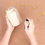 convierte tus botes de cristal de marcilla soluble creme express en originales mini jarrones 2